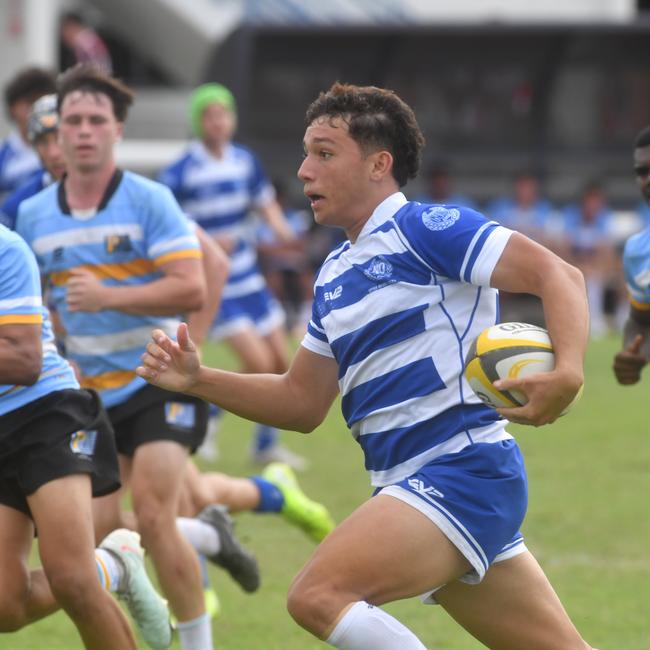 QLD Rugby Union State Championships (17-18 years boys) at the Townsville Sports Precinct. Friday May 23. Northern against Peninsular. Picture: Evan Morgan