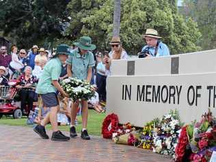 at the Tweed Heads Anzac Day memorial service. Picture: Aisling Brennan