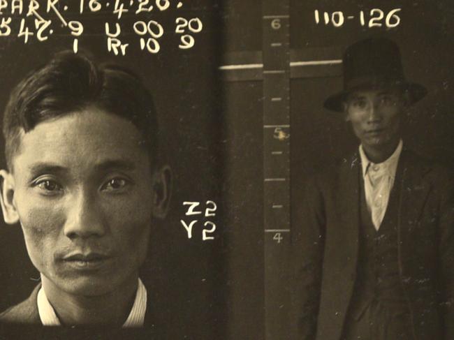 Harry Quong in 1926. Six years after this photo he shot a Melbourne police officer at Highett Railway Station. The police officer not only survived, he shot and killed Harry Quong’s accomplice. Image sourced from NSW State Records.