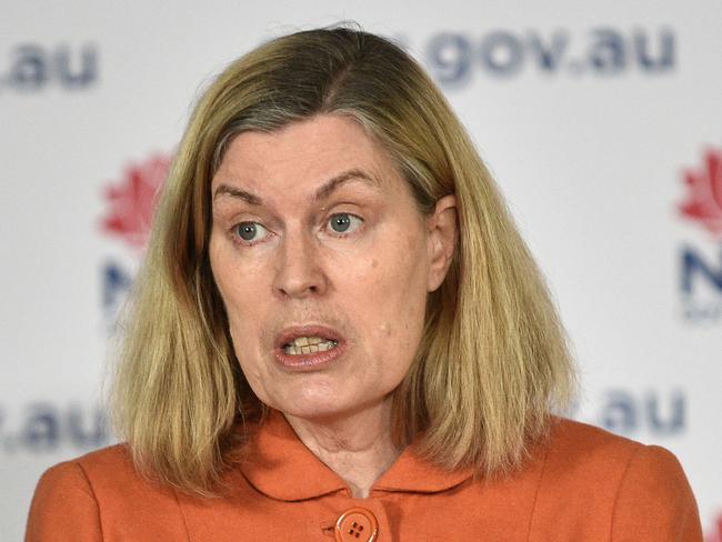 SYDNEY, AUSTRALIA - NewsWire Photos , October 03, 2021: NSW Chief Health Officer Dr Kerry Chant speaks at press conference in Sydney.  Picture: NCA NewsWire / Flavio Brancaleone