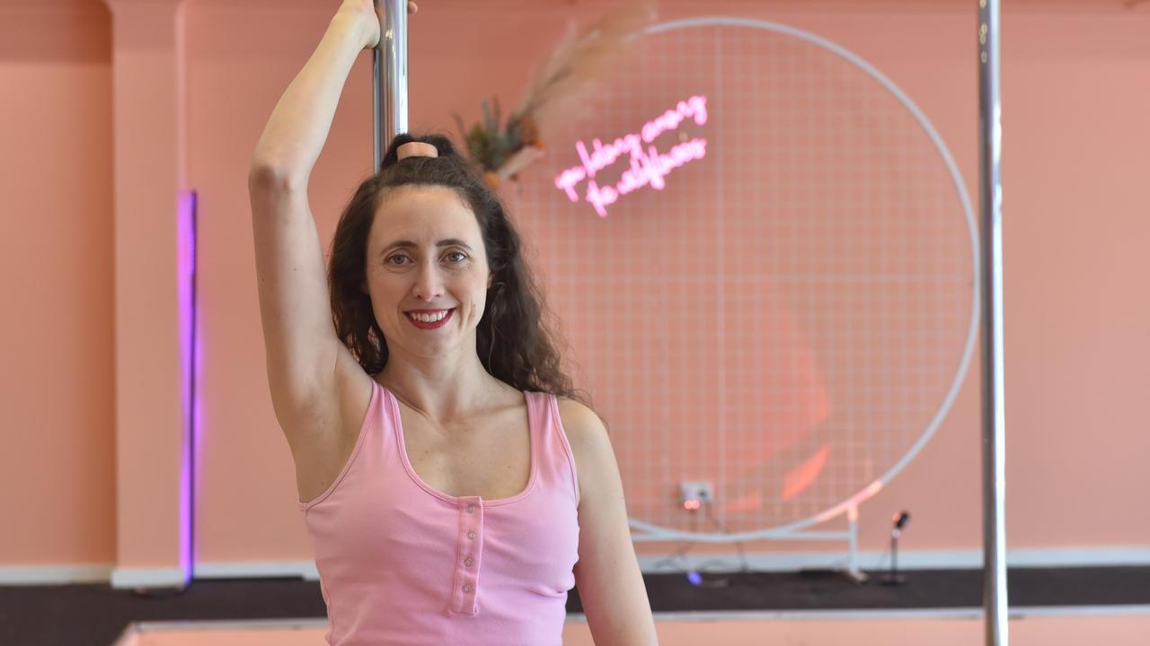 Lifelong dancer Stacey Windsor cannot wait to open her new pole dance studio Wildflowers Pole Studio in her home town of Naracoorte. Picture: Jessica Dempster