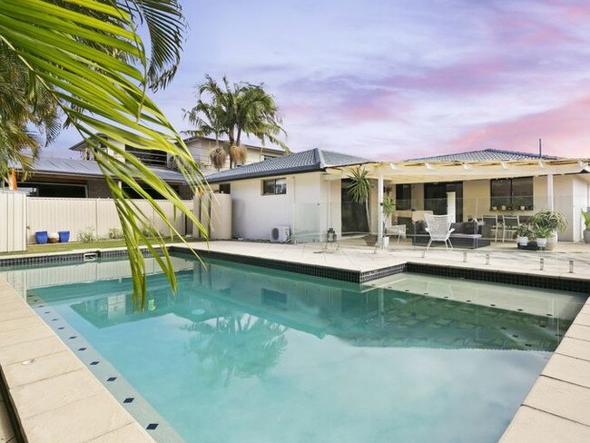 GOLD COAST: this house in Burleigh Waters is priced near the Sydney median.