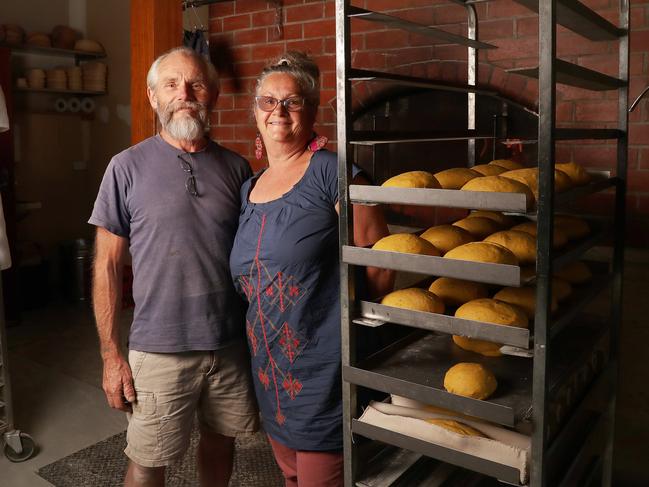 Ranelagh’s Summer Kitchen Bakery co-owners John Glendinning and Marie Van de Gumster run one of the many Tasmanian small businesses that thrived during the Covid shutdowns. Picture: Nikki Davis-Jones