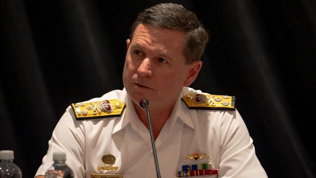 Vice Admiral Mark Hammond said Supply had a ‘very complex’ repair issue. Picture: Supplied