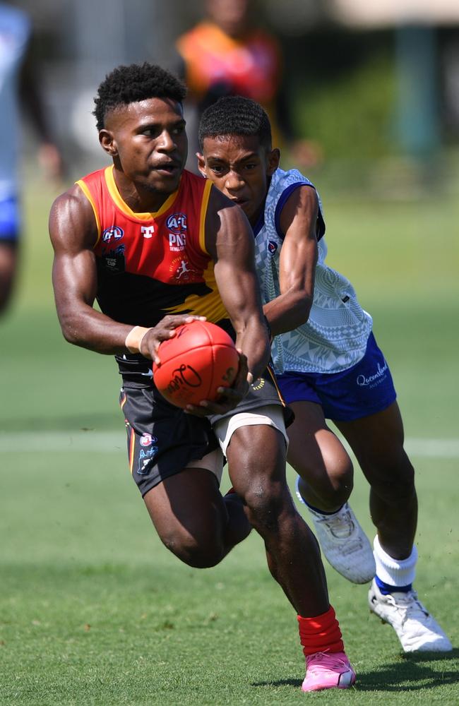 Action from the 2024 AFL Pacific Cup. Picture: AFL Queensland.