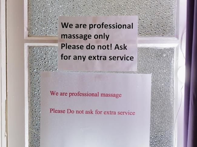 Signage at Bowen Thai Massage.