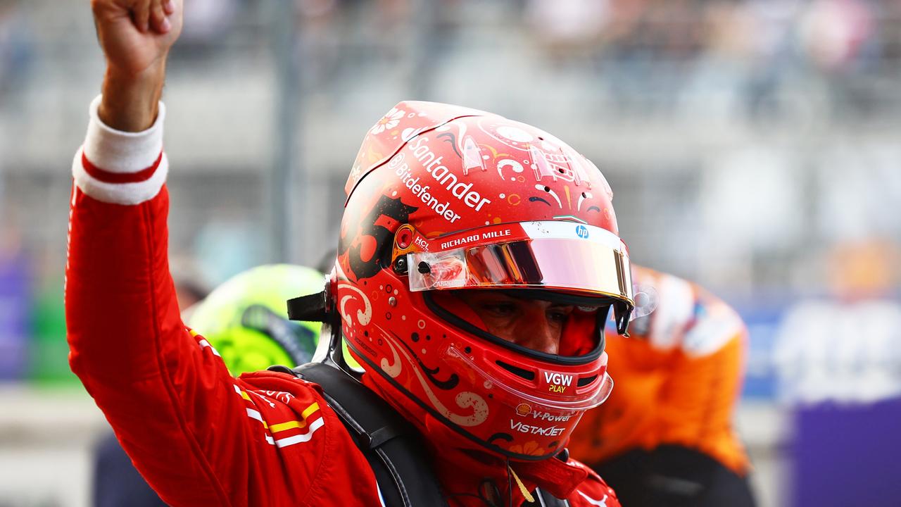 Carlos Sainz is on pole position for the Monaco Grand Prix. (Photo by Mark Thompson/Getty Images)