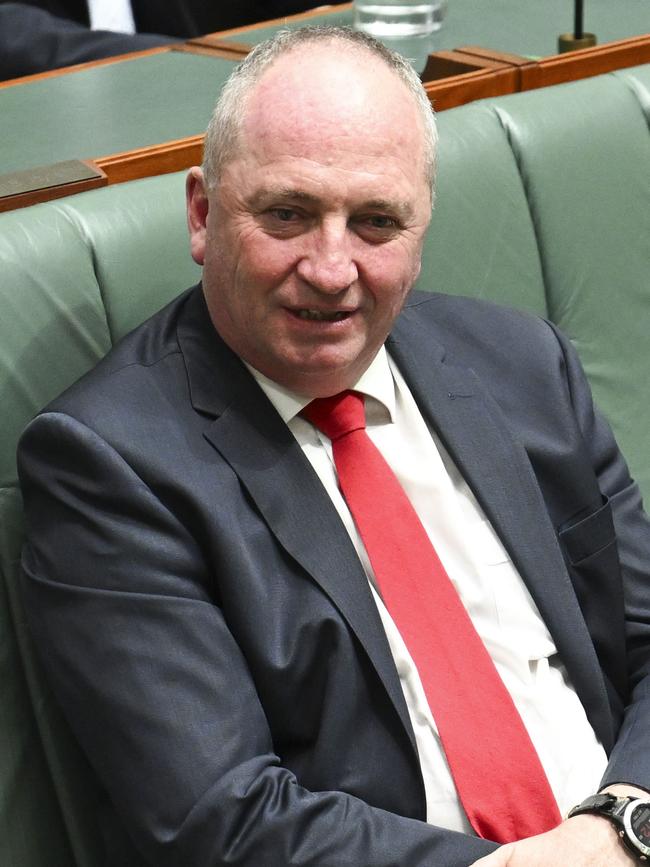 Barnaby Joyce during Question Time. Picture: Martin Ollman