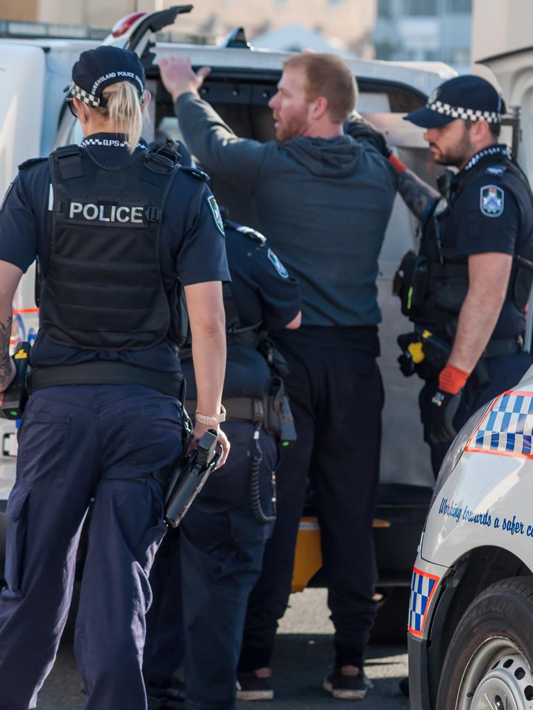 Queensland Police arresting Extinction Rebellion protester. 19 August, 2019. Picture: Supplied.