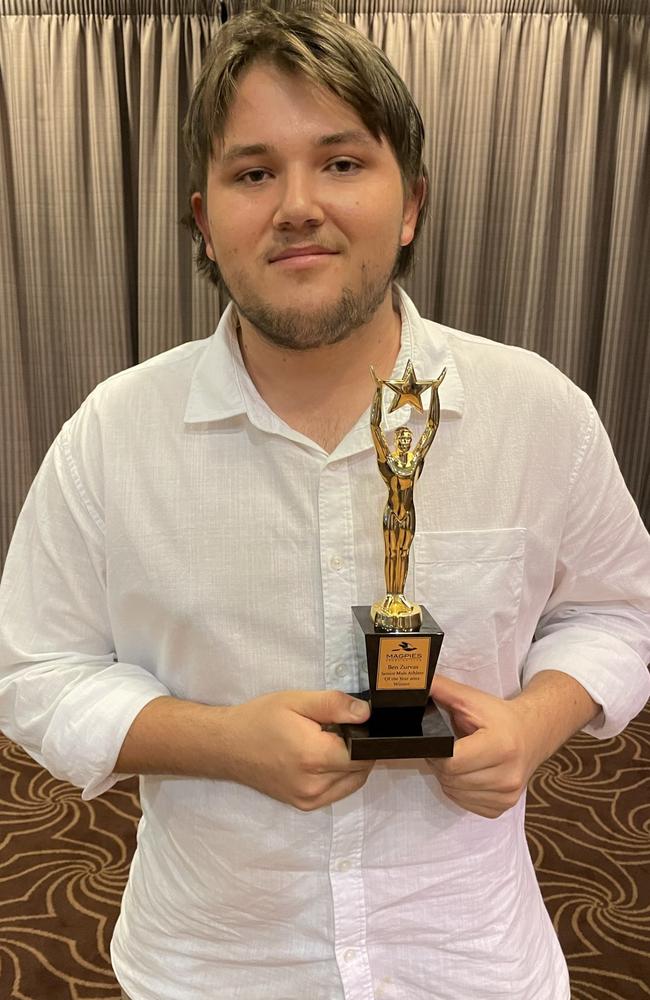 Senior male athlete of the year Ben Zurvas at the 2022 Magpie of the Year event at Magpie Sporting Club on October 28, 2022. Picture: Rae Wilson