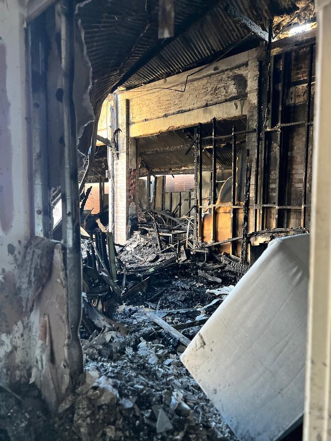 The Lussh building following the fire. Picture: Supplied