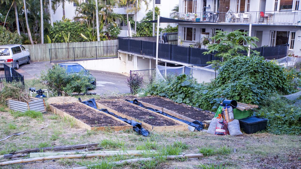 The Kurilpa Community Farm community garden when it was initially established at Riverview Park.