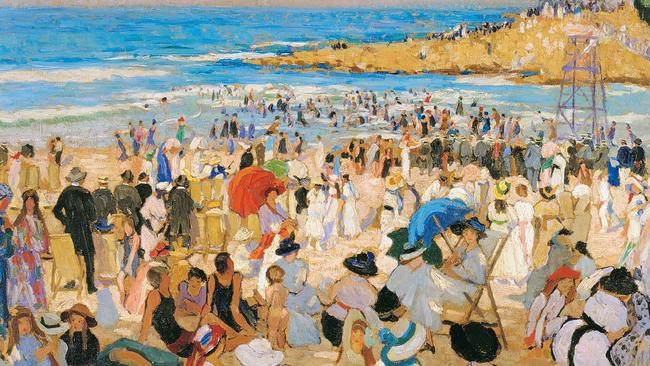 Ethel Carrick Fox’s Manly Beach (1913).