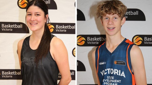 Emily Scholtes and Ben Waller are considered two of Gippsland’s talented young players. Photo: Basketball Victoria.