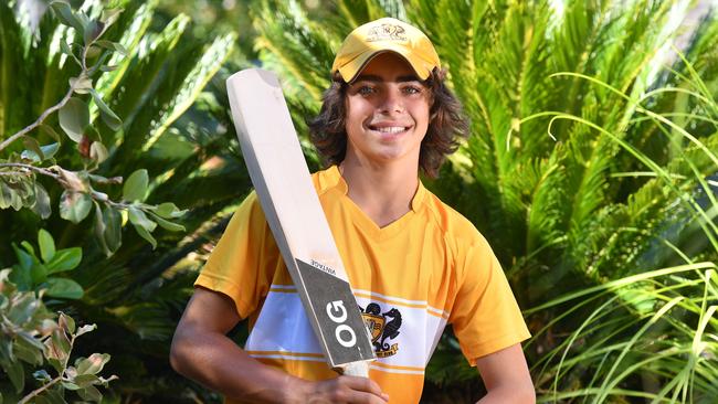 Oscar also made a career-high 96 not out playing for Glenelg District Cricket Club. Picture: AAP/Keryn Stevens