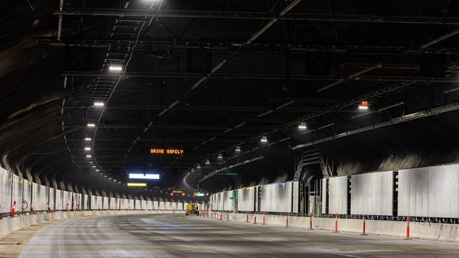 The M4-M8 tunnels of WestConnex is set to open in early 2023. Picture: Darren Daly