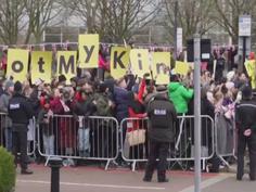 King Charles booed by protesters in Milton Keynes