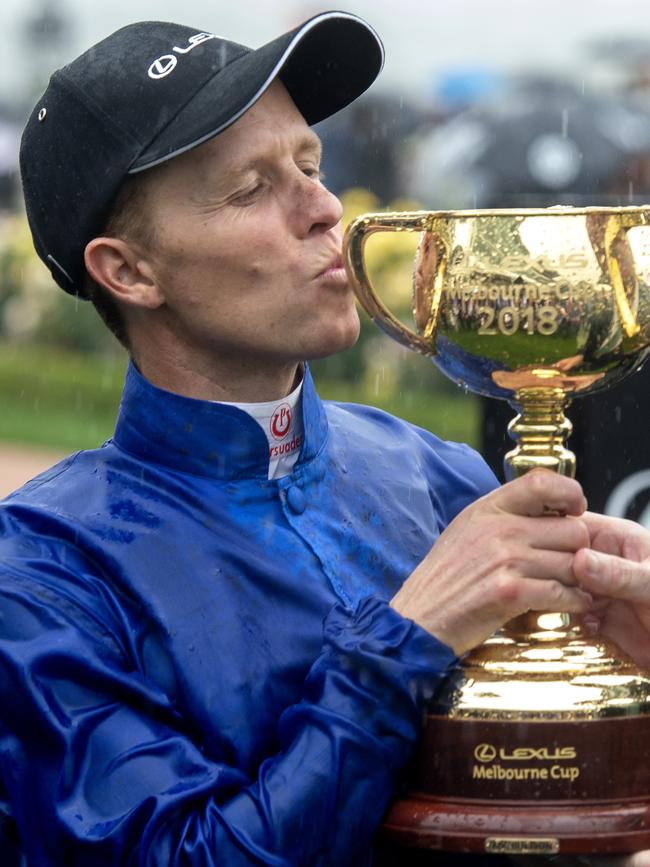 Kerrin McEvoy with the Cup. Picture: Jay Town