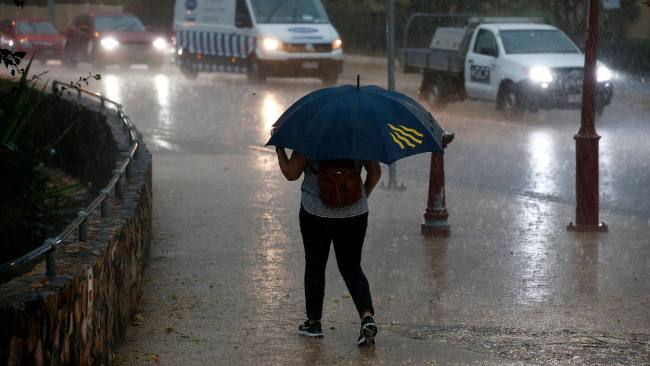 Brisbane recorded its heaviest rainfall since March on Thursday morning. News Corp / Josh Woning