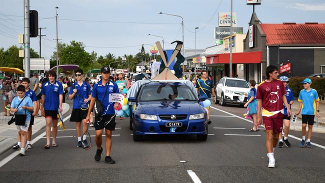Ingham Squash Racquets Association. Photographs from the Maraka Festival Street Parade around the Ingham central business district on Saturday. In an ‘Under the Sea’-themed celebration of all things Hinchinbrook, school students, community organisations, emergency responders and contestants vying for the prized Queen and Princess titles paraded around Rotary Park in the centre of the town. Picture: Cameron Bates