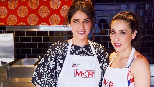 MKR contestants Sonya and Hadil were excused from the table. Picture: Instagram @sonyahadilau