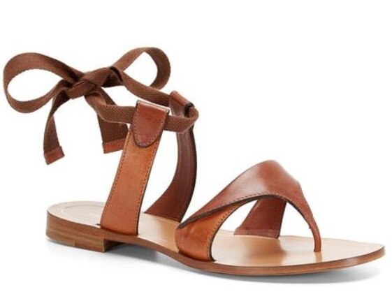 The sandals retail for $AU345 and are by Sarah Flint.