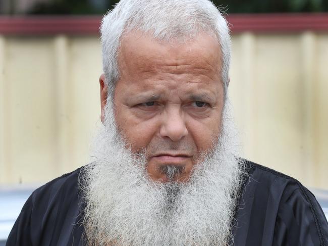 Abdul Nacer Benbrika outside his Melbourne home. Picture: David Crosling