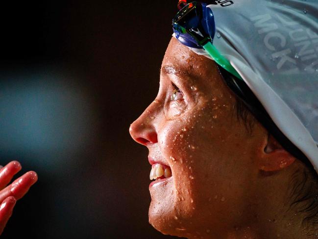 About to turn 30, Emma McKeon is building for one final Olympic campaign in Paris. Picture: Patrick HAMILTON / AFP