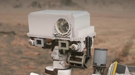 The ‘SuperCam’ mounted on NASA’s Perseverance rover captured the sounds of Mars. Picture: NASA