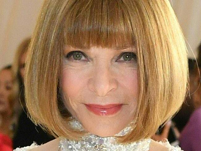 Anna Wintour Vogue Editor-in-Chief arrives for the 2018 Met Gala on May 7, 2018, at the Metropolitan Museum of Art in New York. The Gala raises money for the Metropolitan Museum of Art’s Costume Institute. The Gala's 2018 theme is “Heavenly Bodies: Fashion and the Catholic Imagination.” / AFP PHOTO / Angela WEISS