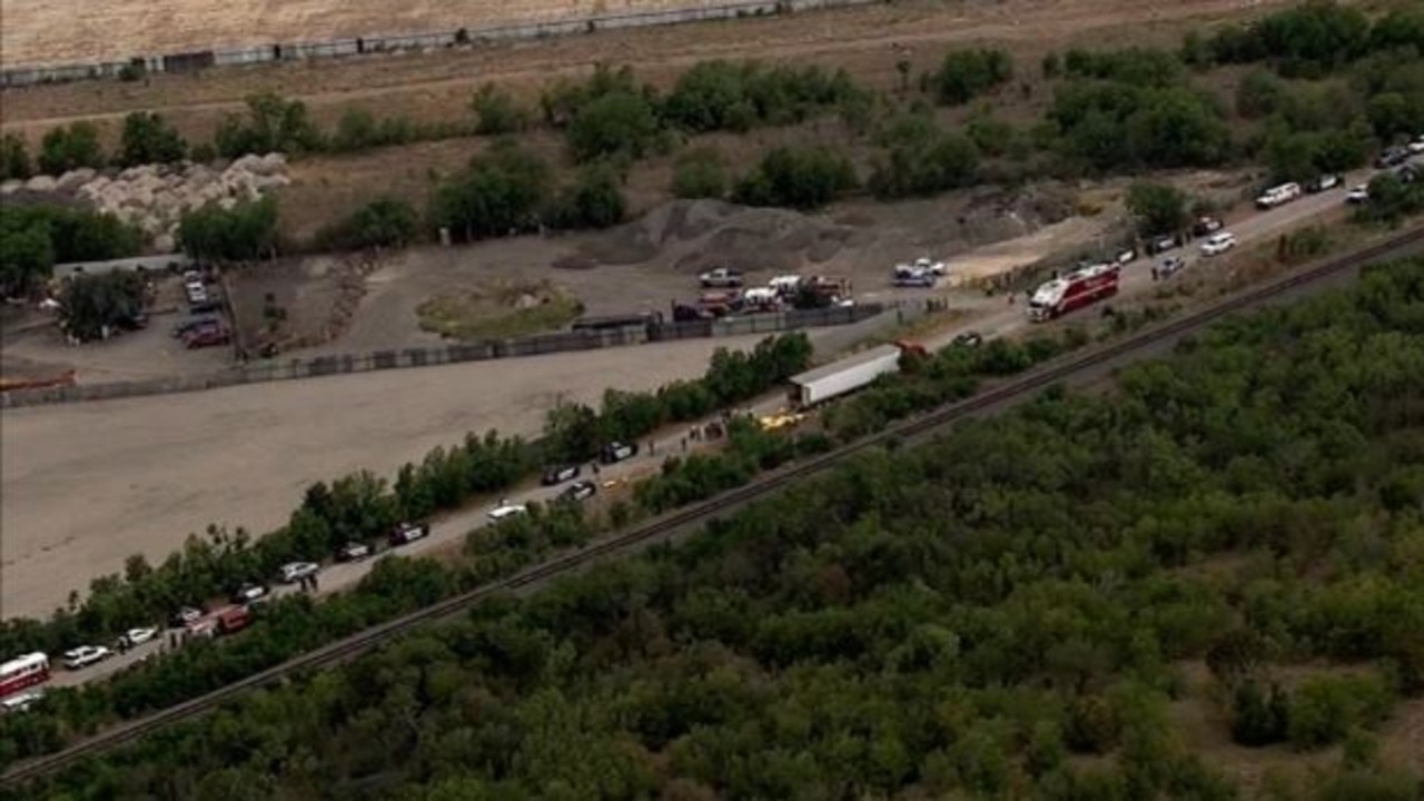 Crews were spotted on the 9600 block of Quintana Rd., near New Laredo Highway in San Antonio Picture: WOAI-TV