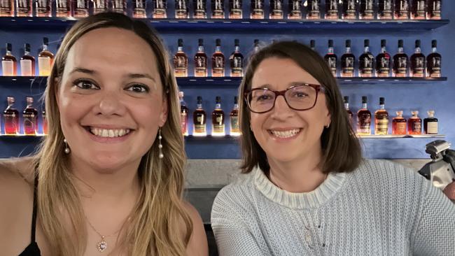 Sarah Lee, left, and Jane McPherson are part of WhatsApp group The Vegetable Gang.