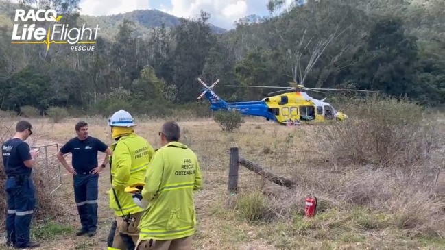 Rescue chopper tasked to injured motorbike rider