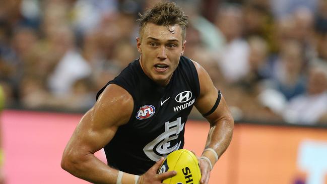 Patrick Cripps is equal Brownlow Medal favourite after a starring role in Round 1. Picture: Michael Klein