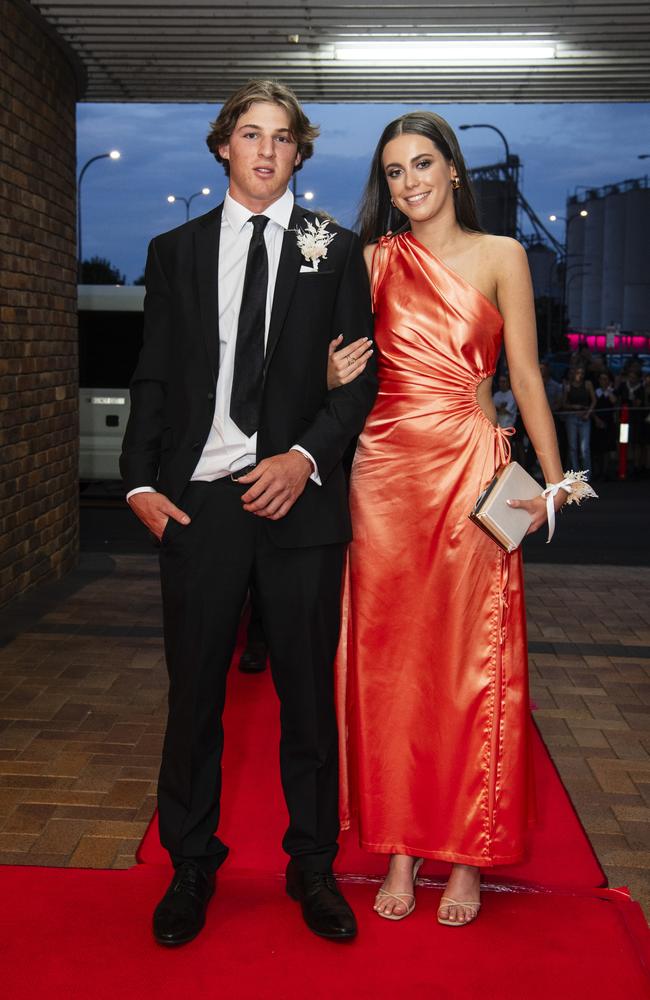 Harry Newnham and Holly Lane at Toowoomba Grammar School formal at Rumours International, Wednesday, November 15, 2023. Picture: Kevin Farmer