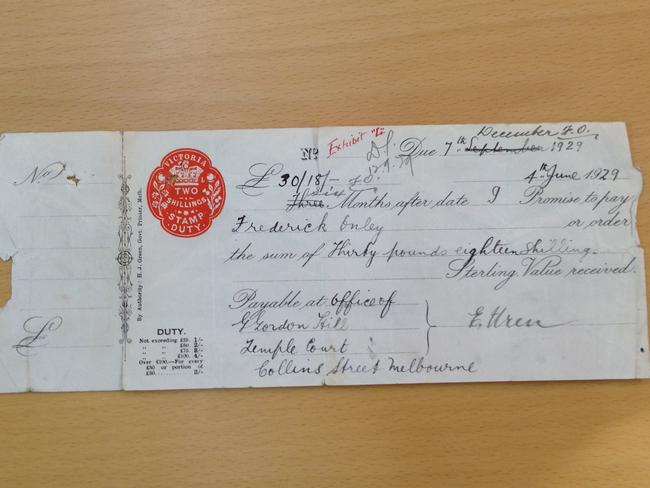 The loan that procured an abortion for Irene Argent, 18.