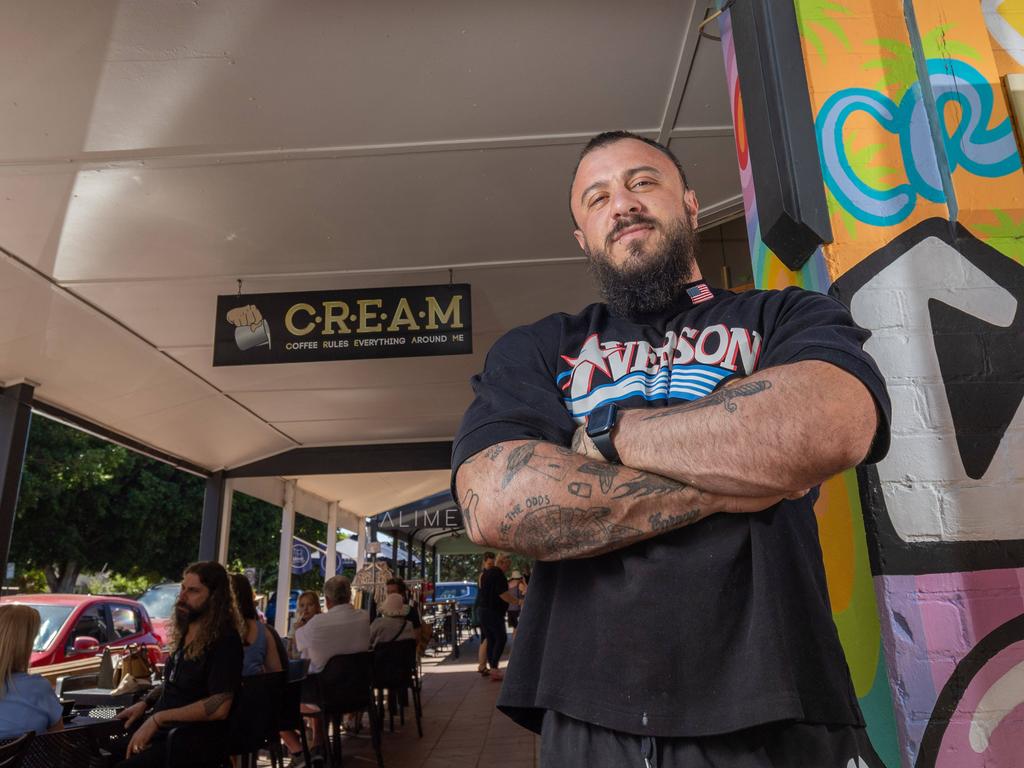 C.R. E. A. M cafe owner Joshua Rivers. Picture: Ben Clark