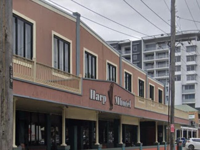 The Harp Hotel has been fined following an alleged COVID breach. Picture: Google Maps