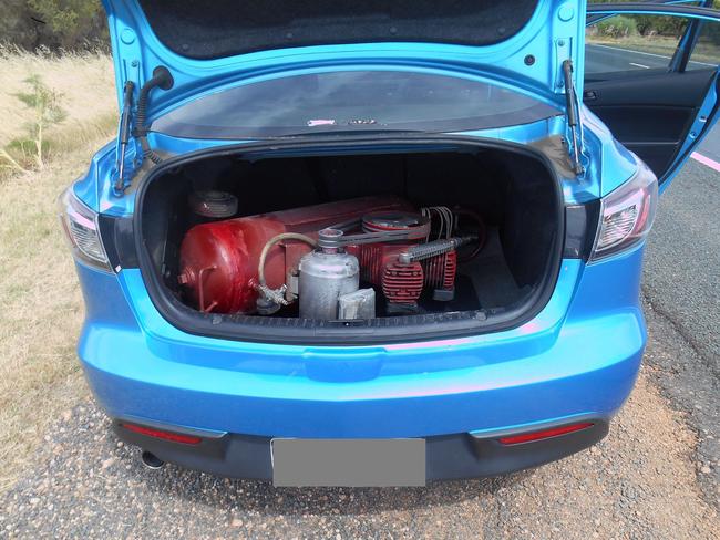Neighbours steal 10 council compressors
