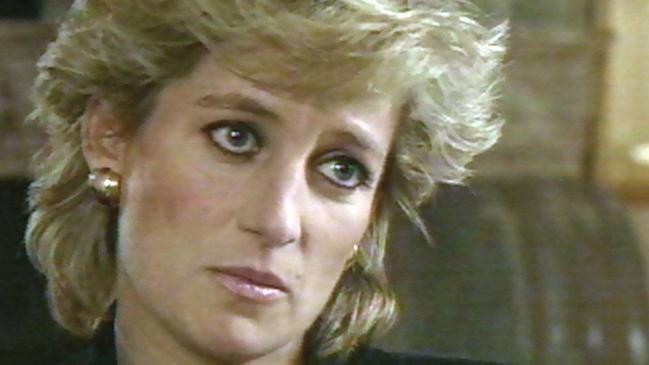 Princess Diana’s Panorama interview. Picture: BBC