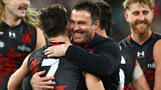 Bombers coach Brad Scott has the team flying in his first season. (Photo by Quinn Rooney/Getty Images)