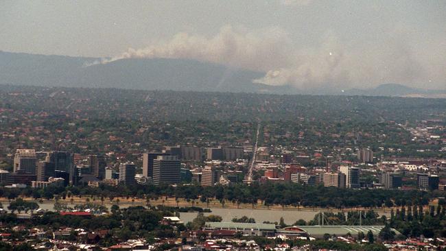 The fires were so large that smoke was visible from Melbourne CBD.