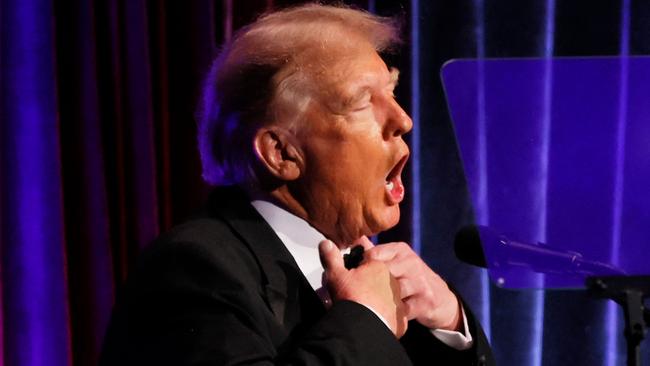 Former President Donald Trump speaks at the New York Young Republican Club Gala on December 9. Picture: Michael M. Santiago