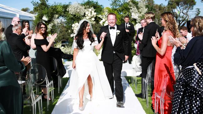 Ben Gray and Luba Grigorovitch‘s wedding on the Mornington Peninsula. Picture: APL Photography