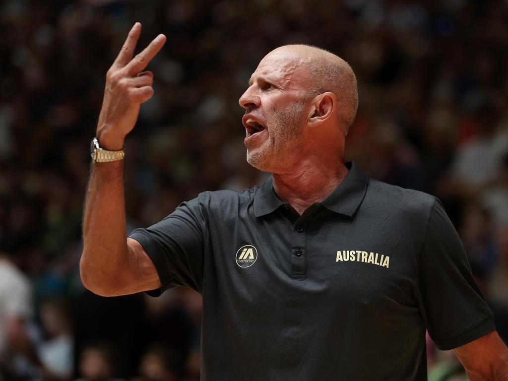 Boomers coach Brian Goojian has put every player on notice ahead of Paris. Picture: Daniel Pockett/Getty Images.