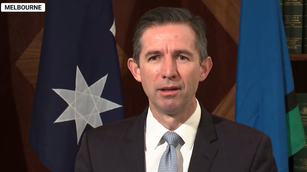 Finance minister Simon Birmingham.