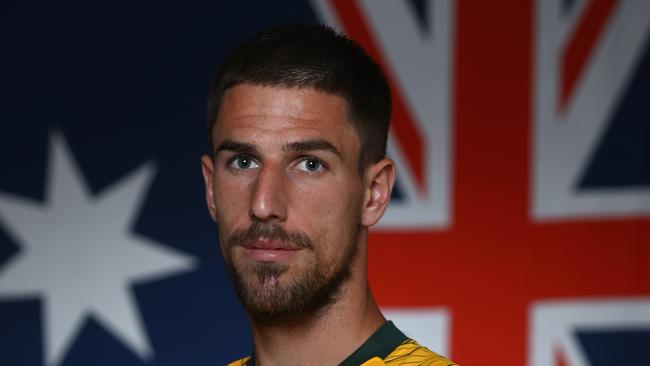 Milos Degenek of Australia in a portrait picture by Robert Cianflone/Getty Images.