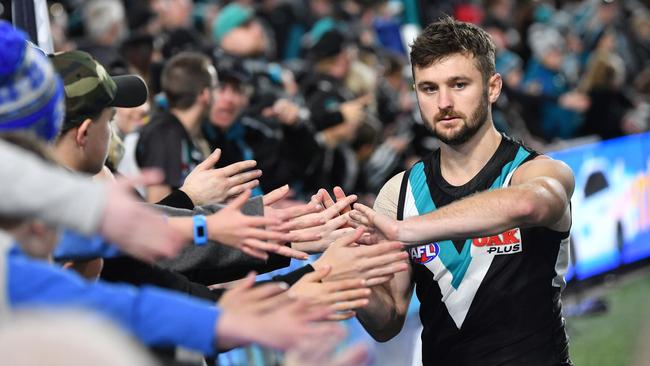 Sam Gray was always a danger around goal. Picture: AAP Image/David Mariuz