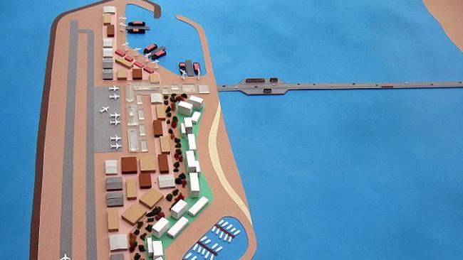 The island could cost millions to build. Picture: Picture: Ministry of Transportation and Israel Ports