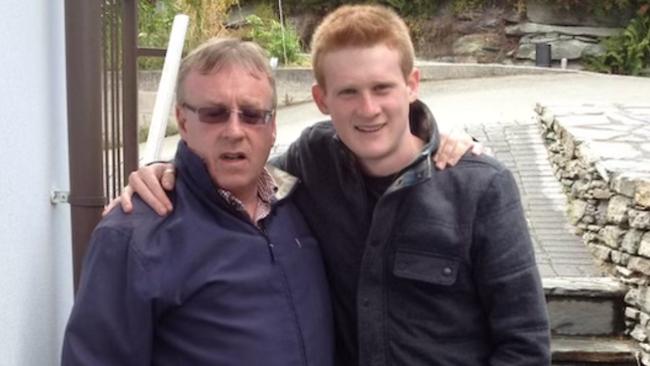 Joseph Healy with his late son George.